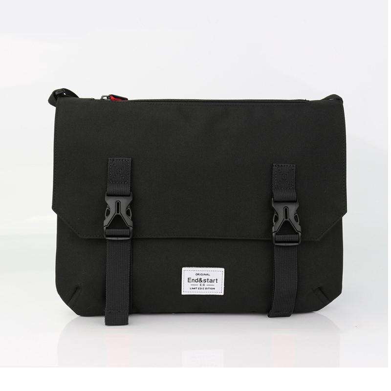 กระเป๋าแมสเซนเจอร์ กระเป๋าสะพายข้าง end&start | END007 black hipster