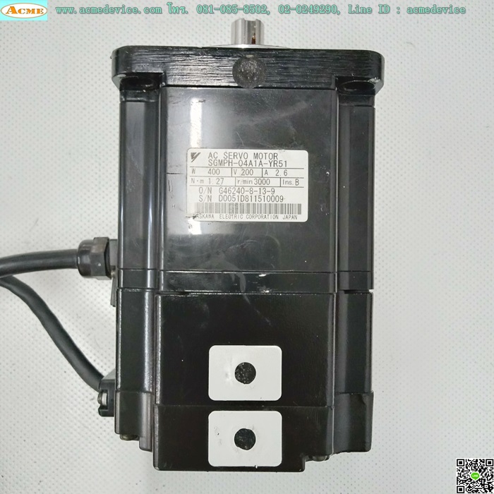 Servo Motor Yaskawa รุ่น SGMPH-04A1A-YR51, 400W