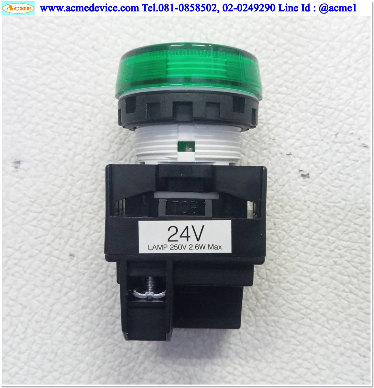 Pilot Lamp Idec รุ่น YW1P-1EQ4G, 24V