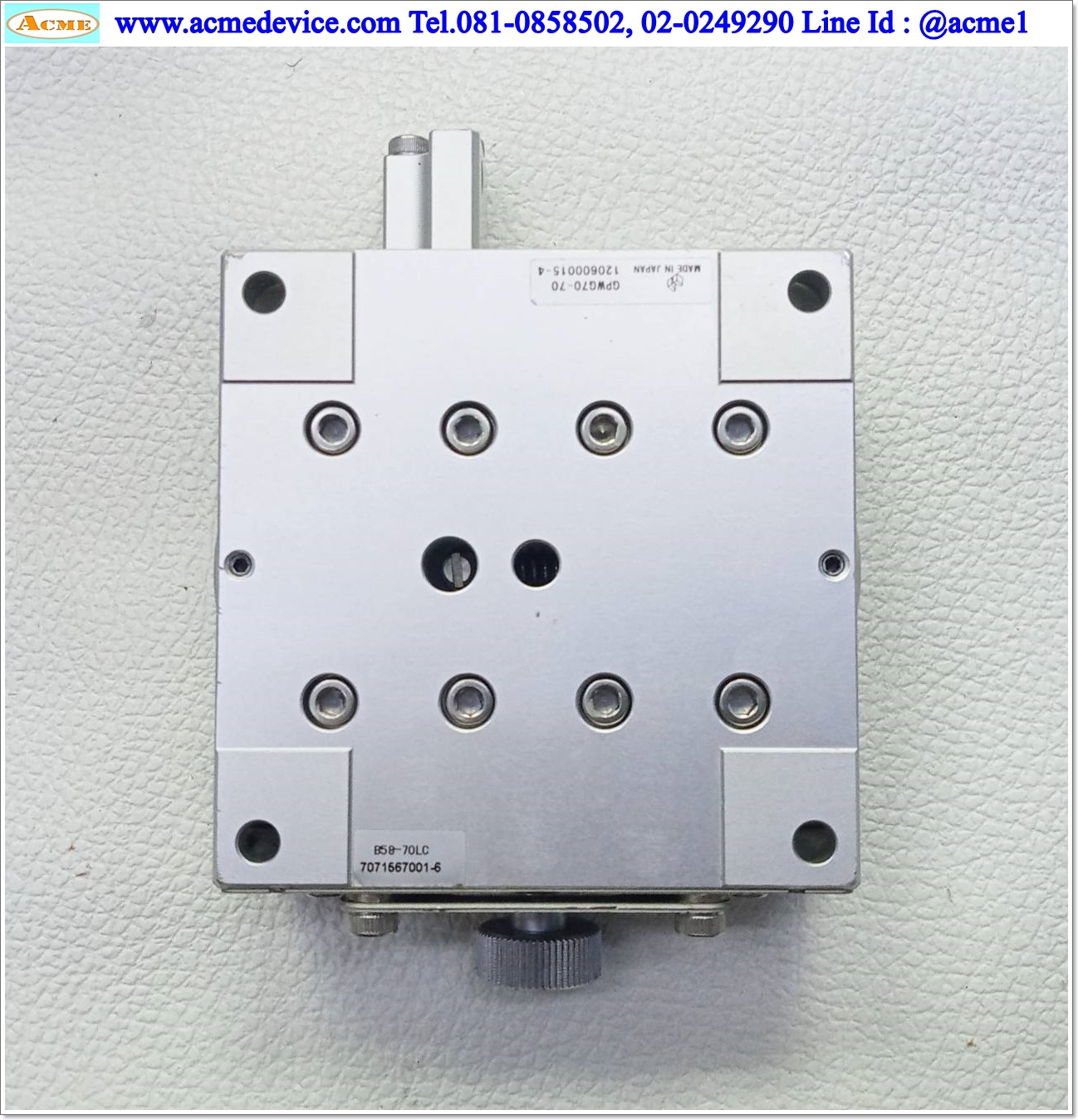 Linear Stage Misumi รุ่น GPWG70-70, 70 x 70 mm.