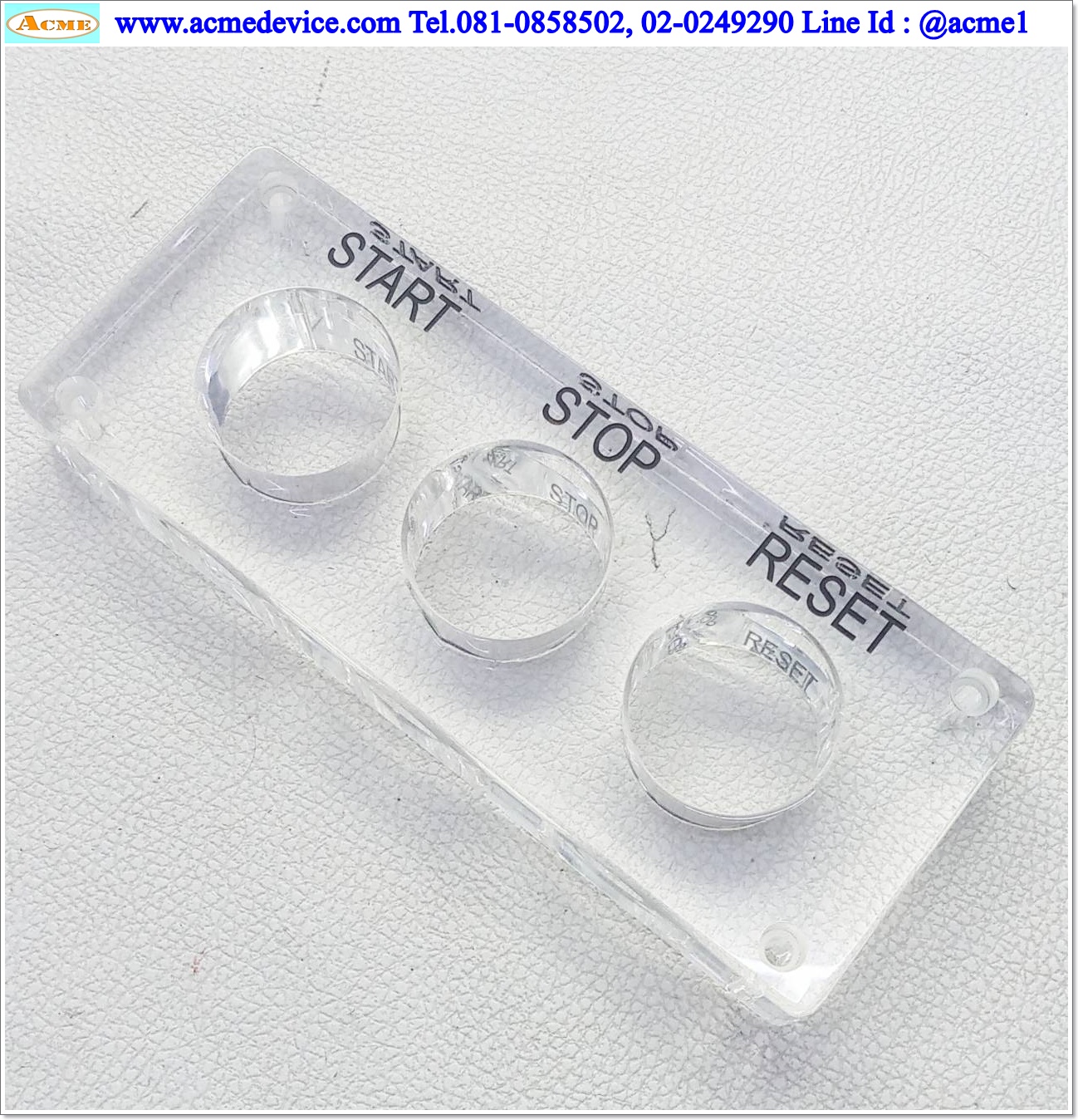 Name plate ตู้คอนโทรล, Dai 32 mm. ขนาด 65 x 165 x 20 mm.