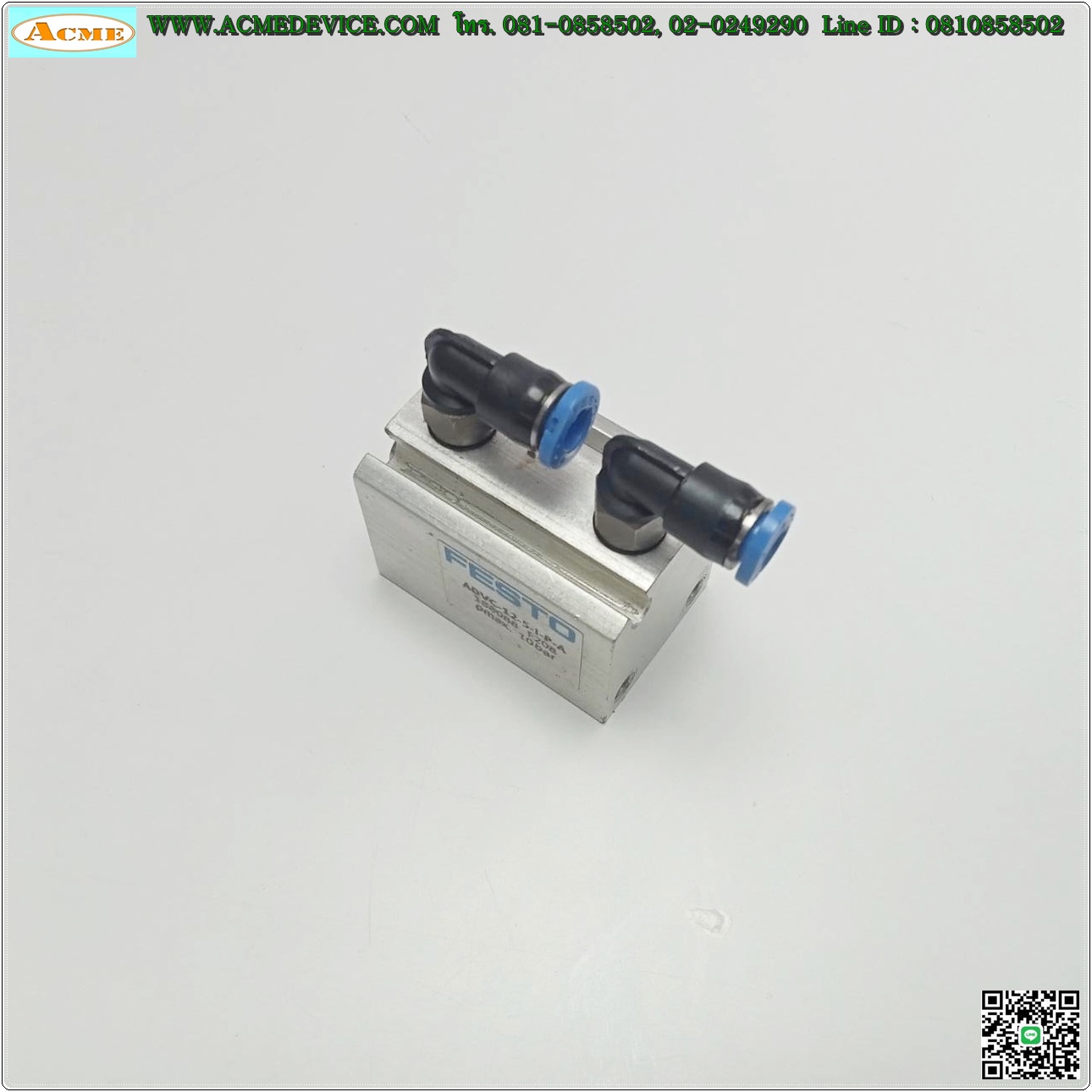 Air Cylinder Festo รุ่น ADVC-12-5-I-P-A, Bore 12 mm., Stroke 5 mm.