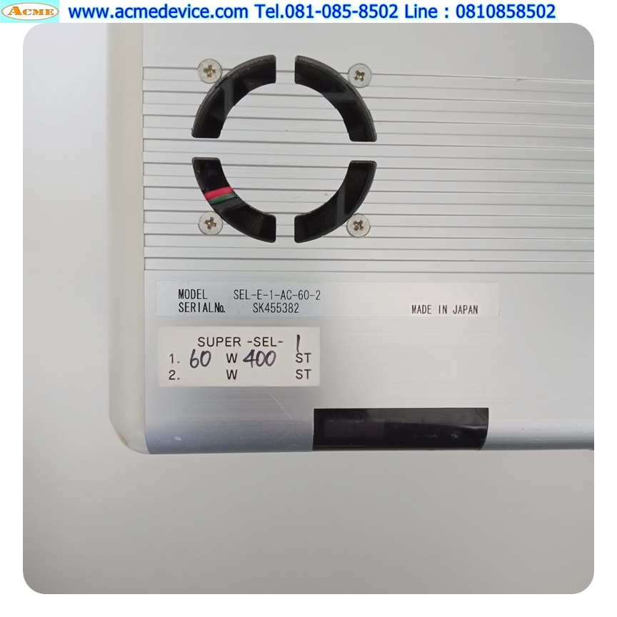 Slider IAI Supper SEL รุ่น SEL-E-1-AC-60-2, 60W & ISD-S-16-60-400-CR-EM-SCB35-SP, Stroke 400 mm. & UM45-FLKS50