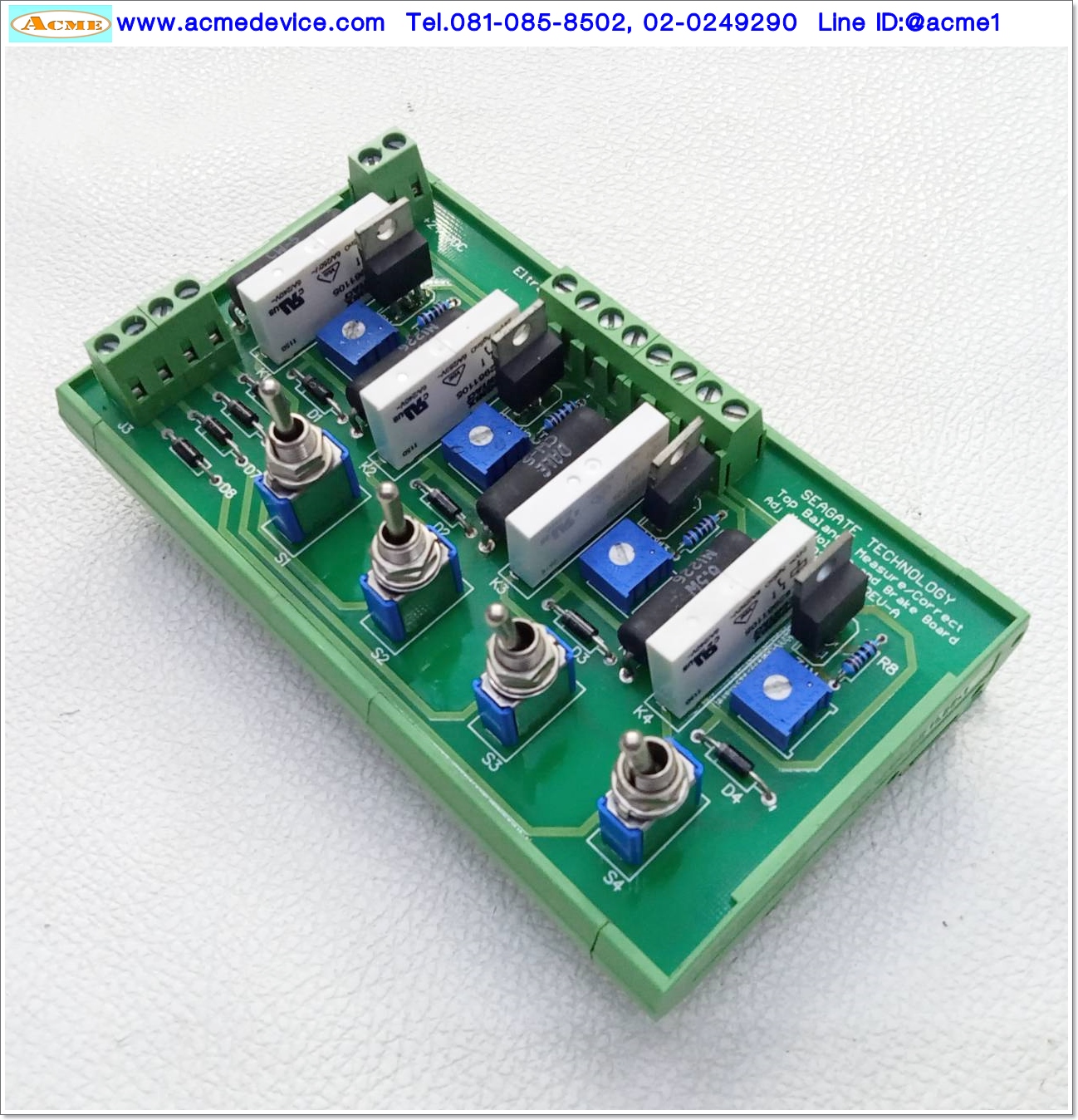 Converter Seagate รุ่น 100281510 REV-A, Power Input 24V, Output 1.5-21V, External/Manual Input ON, 4-CH