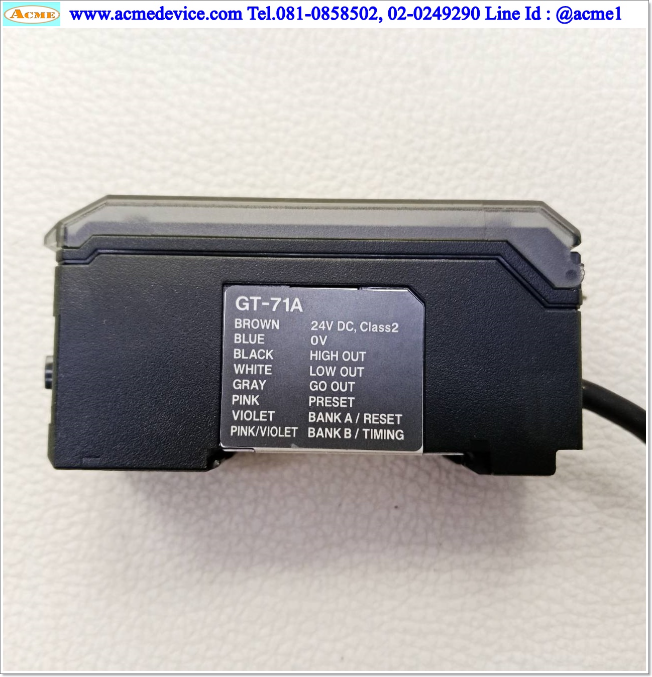 Contact Sensor Keyence รุ่น GT-71A, NPN & Sensor Head GT-H10, ระยะ 10mm