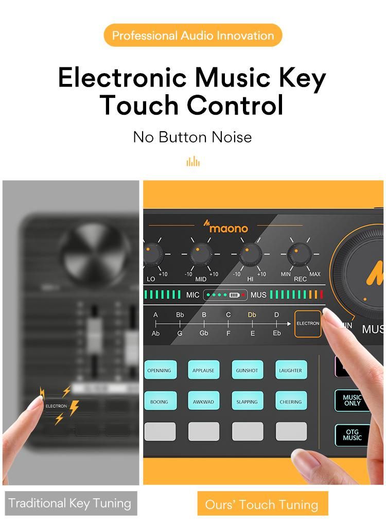 มิกเซอร์เสียง MAONO AU-AM200 Audio Mixer Caster Lite Portable podcast console [By Order รอ 3-4วัน]