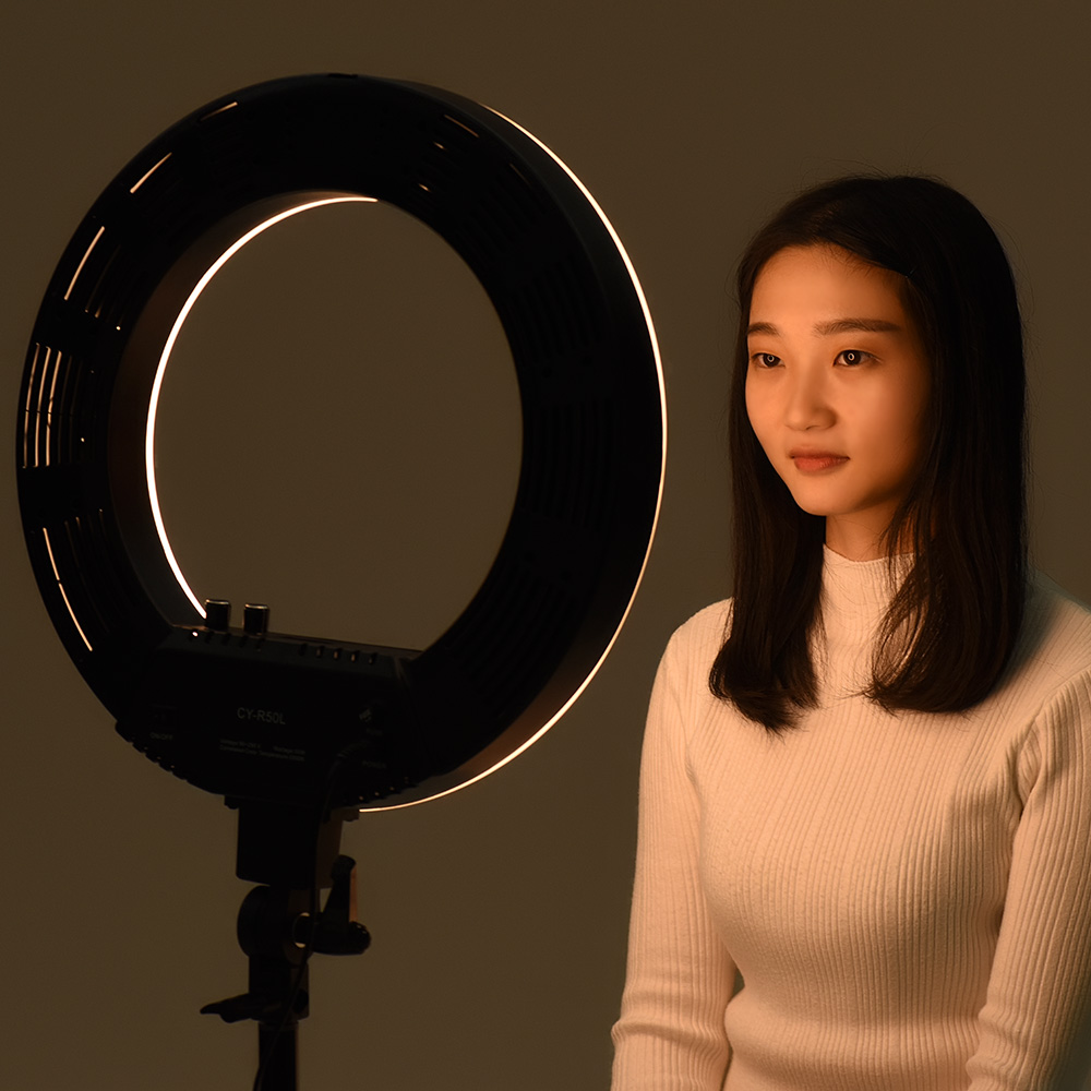Ringlight ไฟวงแหวนถ่ายภาพขนาด18นิ้ว รุ่น CY-R50L ไฟต่อเนื่องถ่ายรูป ไฟแต่งหน้า