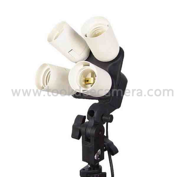 ขั้วหลอดไฟต่อเนื่อง แบบ E27 (4หัวใน 1 ช่อง)