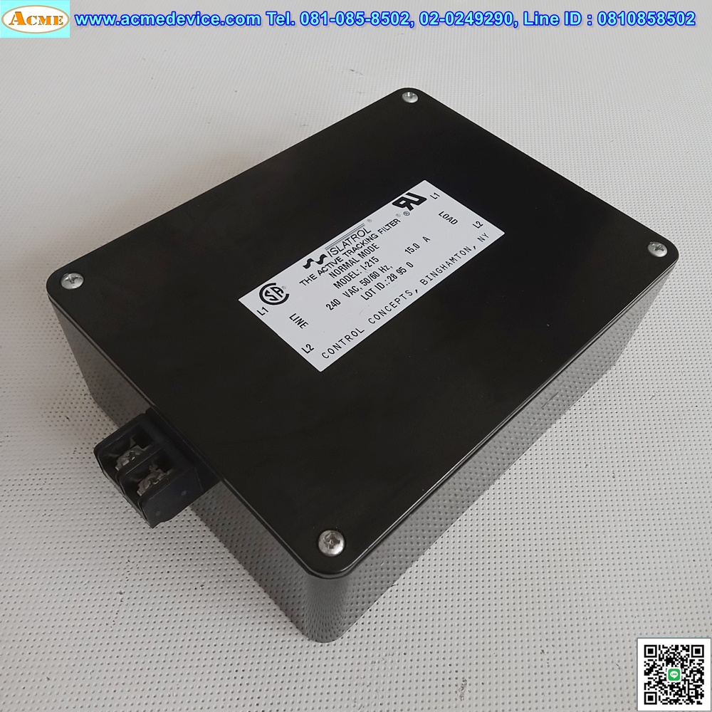 Noise Filter Control Concepts รุ่น I-215, 240V, 2PH, 15A (เจาะยึดด้านหลัง)