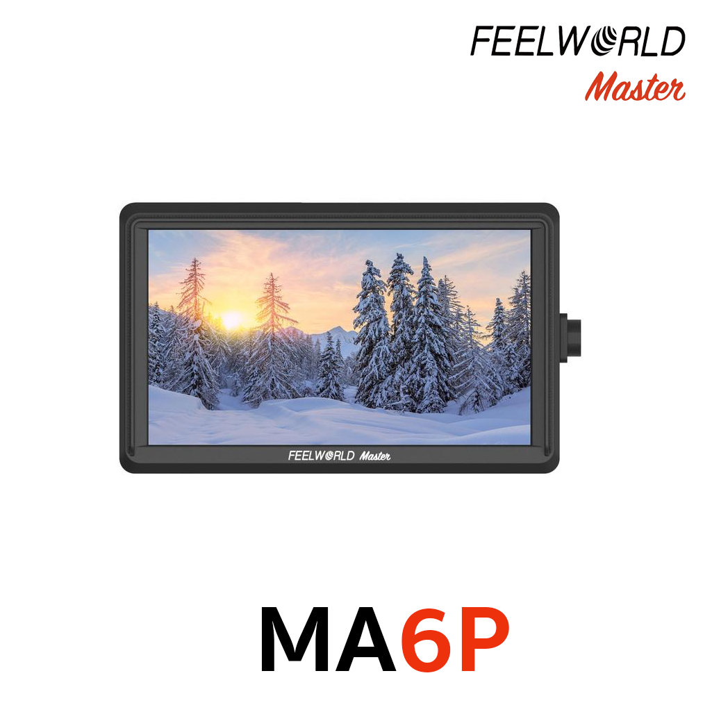 Feelworld Master MA6P DSLR Monitor with 4K HDMI 8.4V DC in/Out, 5.5 Inch Camera Field Monitor Full HD รับประกันศูนย์ไทย 1 ปี