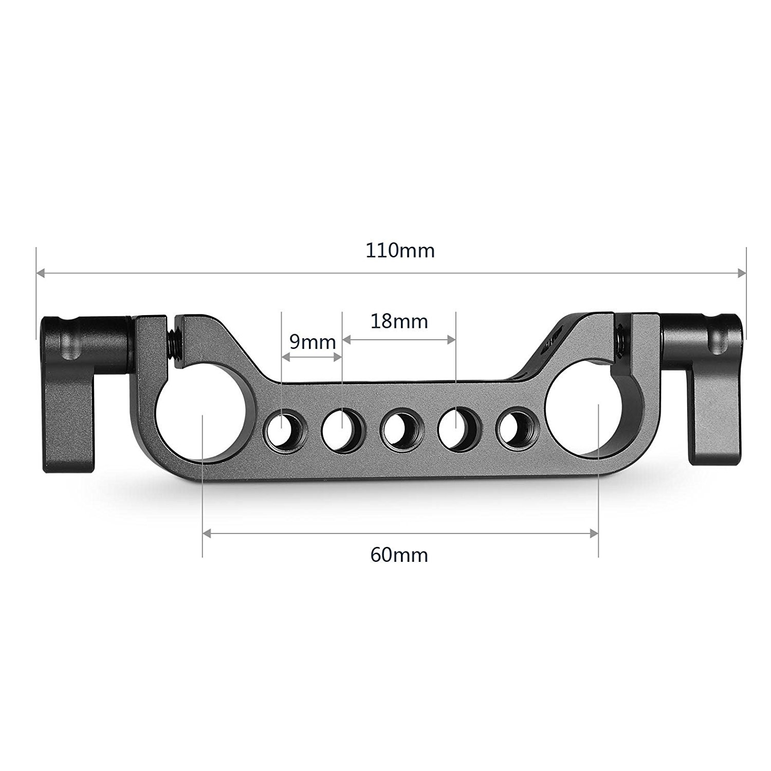 SMALLRIG® Dual 15mm Rod Clamp with 1/4" Threads 1078