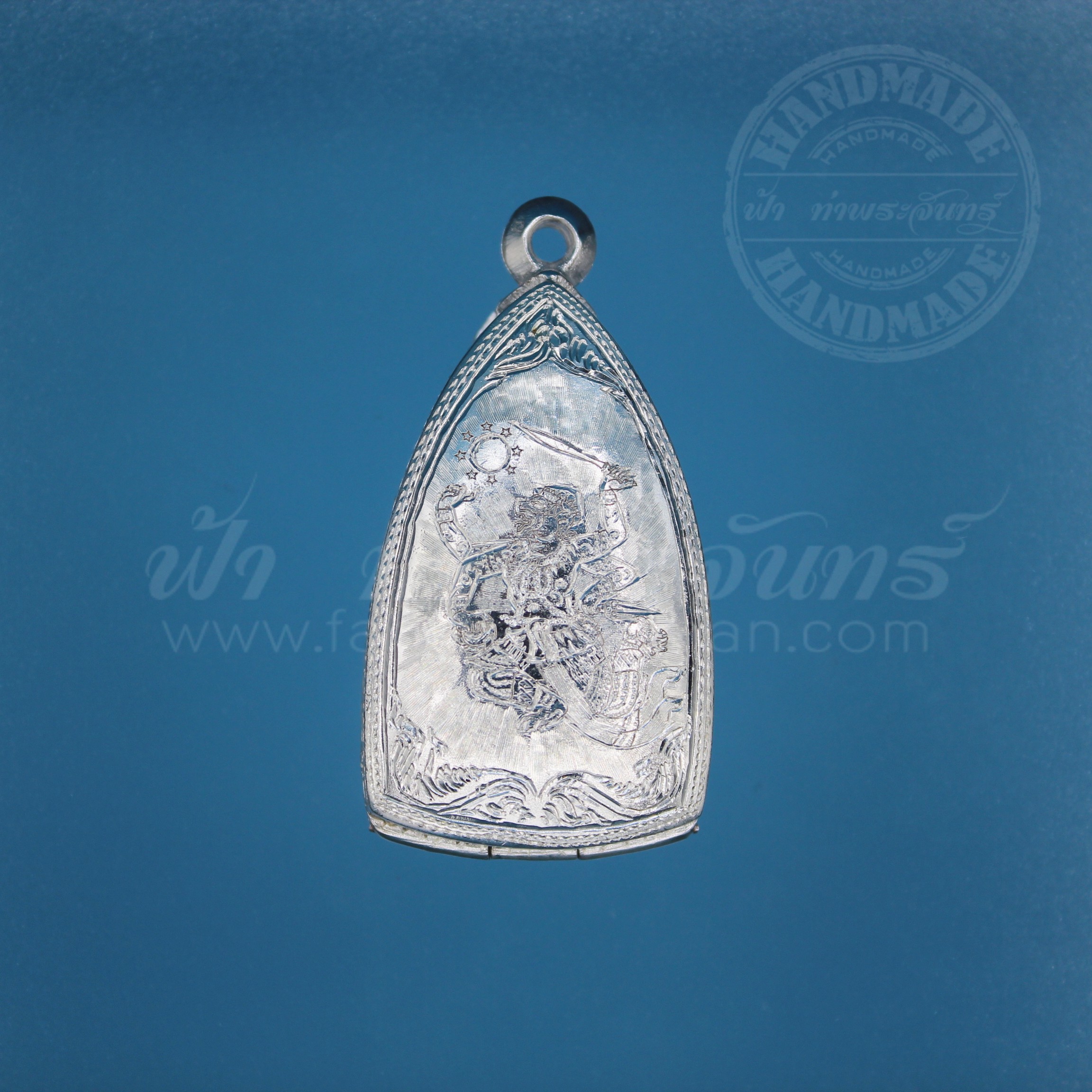 ตลับปู่ทวด ปิดหลัง เงินแกะลาย 92.5%