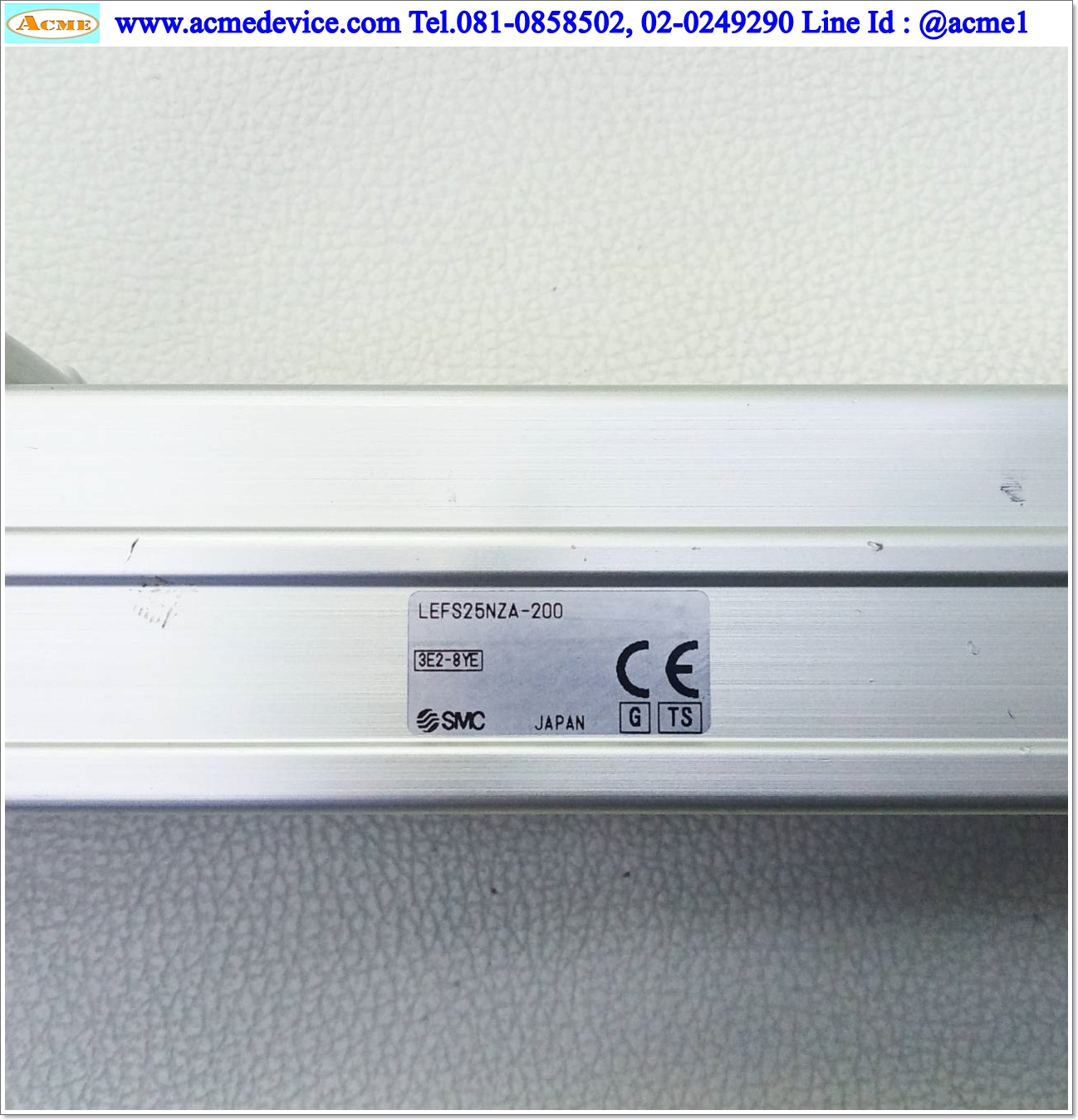 แกนสําเร็จรูป Ball Screw SMC รุ่น LEFS25NZA-200, Size 25, Stroke 200 mm., Pit 12