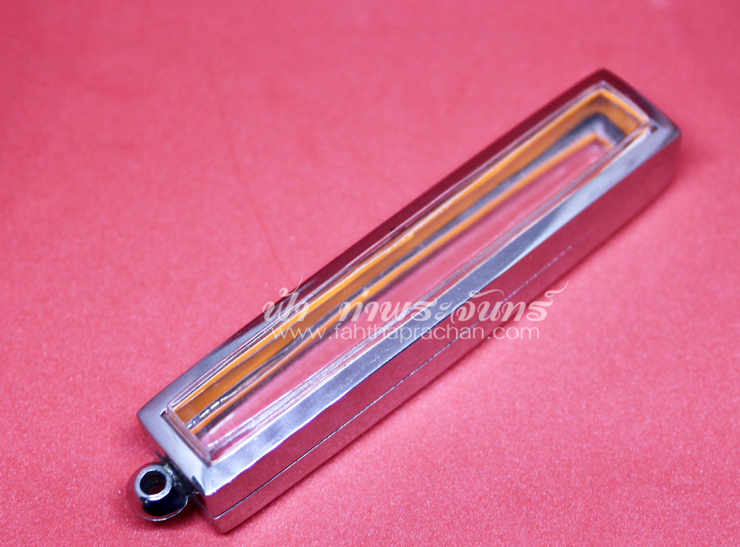 ตลับหลอดตะกรุด สแตนเลสพุก