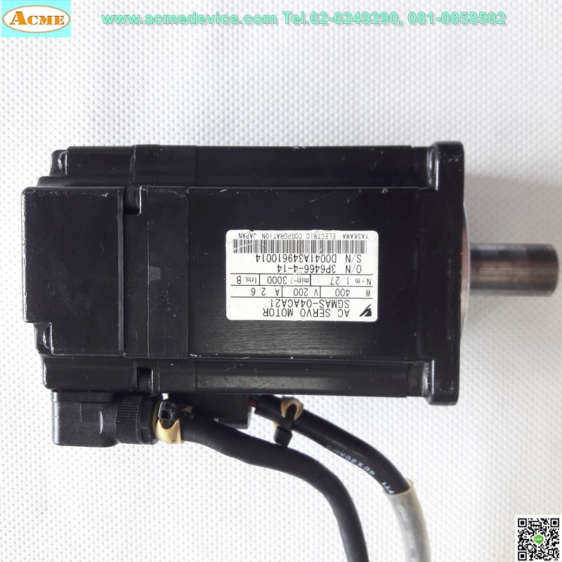 Servo Drive Yaskawa รุ่น SGDS-04F01A & Motor SGMAS-04ACA21, 400w