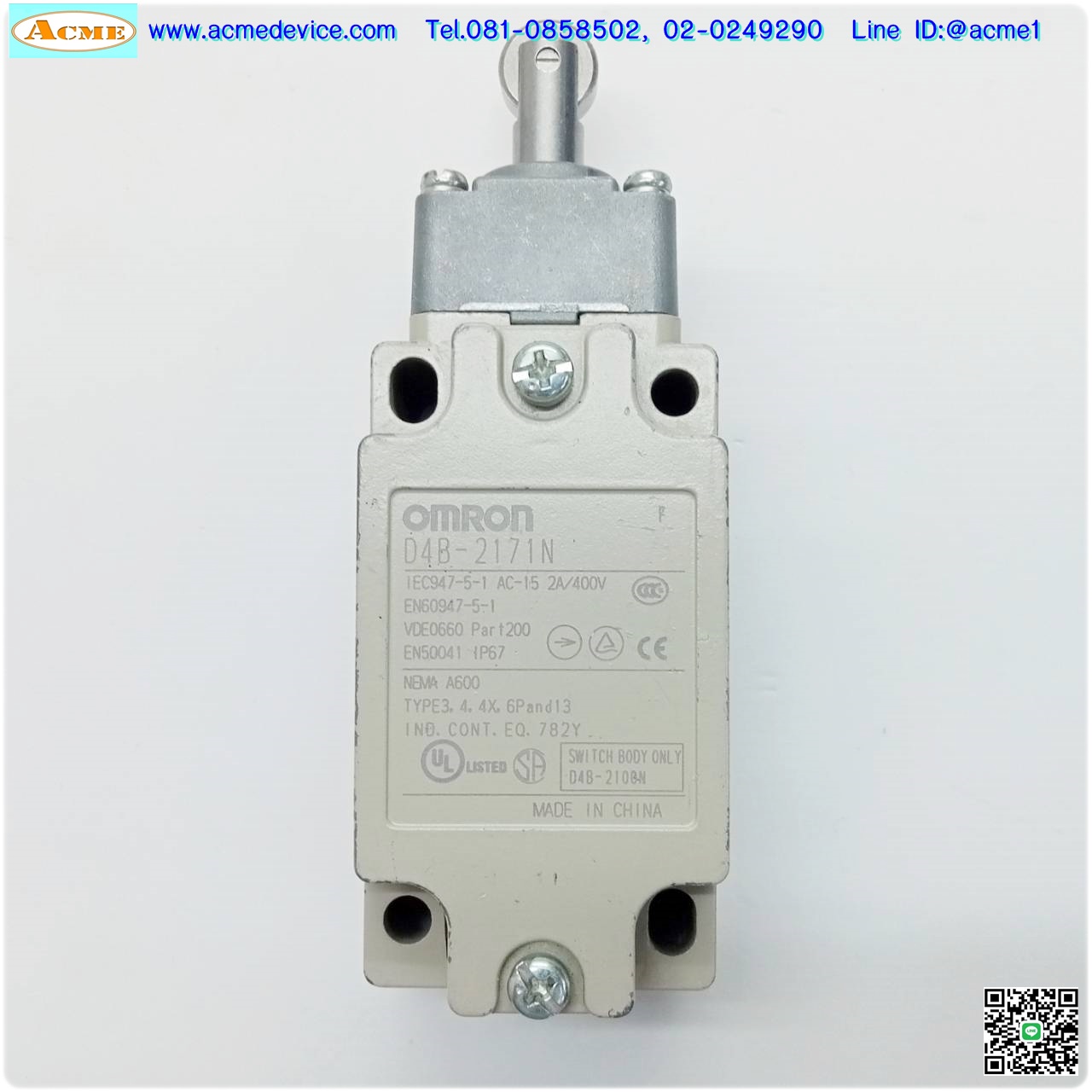 Limit Switch Omron รุ่น D4B-2171N