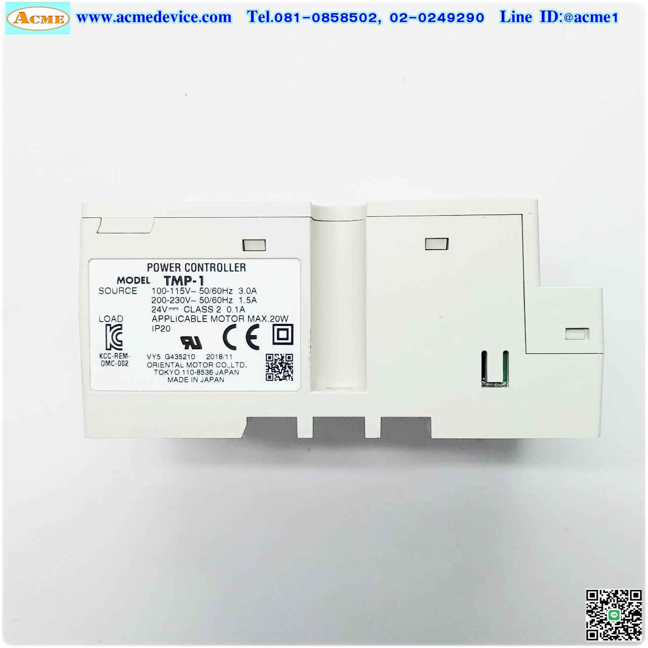 Tension, Power Controller Oriental motor รุ่น TMP-1, 100-230V