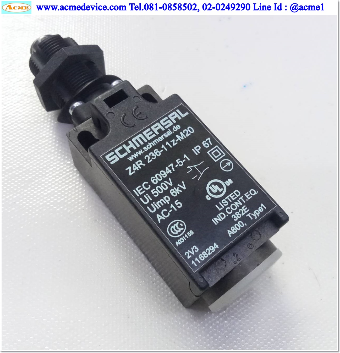 Limit Switch Schmersal รุ่น Z4R 236-11z-M20, 230Vac. 4A (AC-15)
