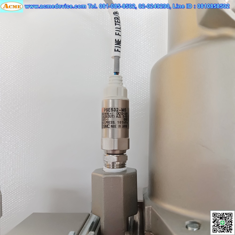 Micro Mist Separator SMC รุ่น AMD250C-N03B & PSE532-M5, Dust filtration, Oil mist separation, rating: 0.01 μm