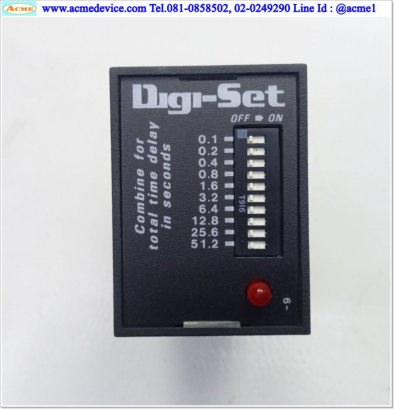 Timer SSAC รุ่น TDML120AL, Range 0.1-102.3s, 120Vac