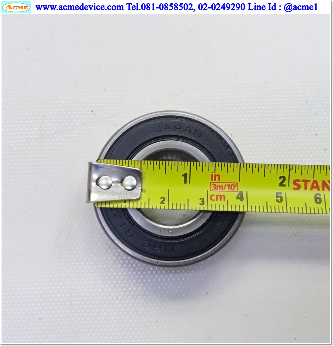 Ball Bearing MRC รุ่น R12ZZST, ID 0.75", OD 1.625", หนา 0.4375"