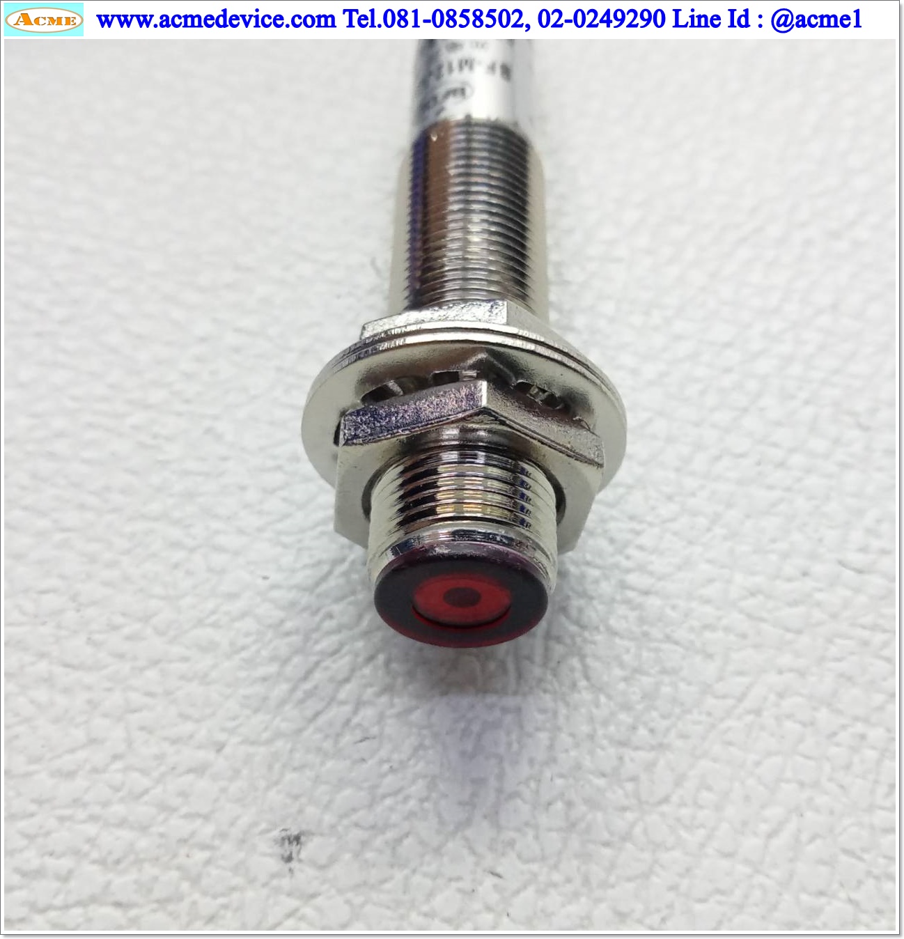 Photoelectric Bfkdo รุ่น BF-M12JG-30N1/L, M12, ระยะ 20m, NPN, NO, (รับ-ส่ง)