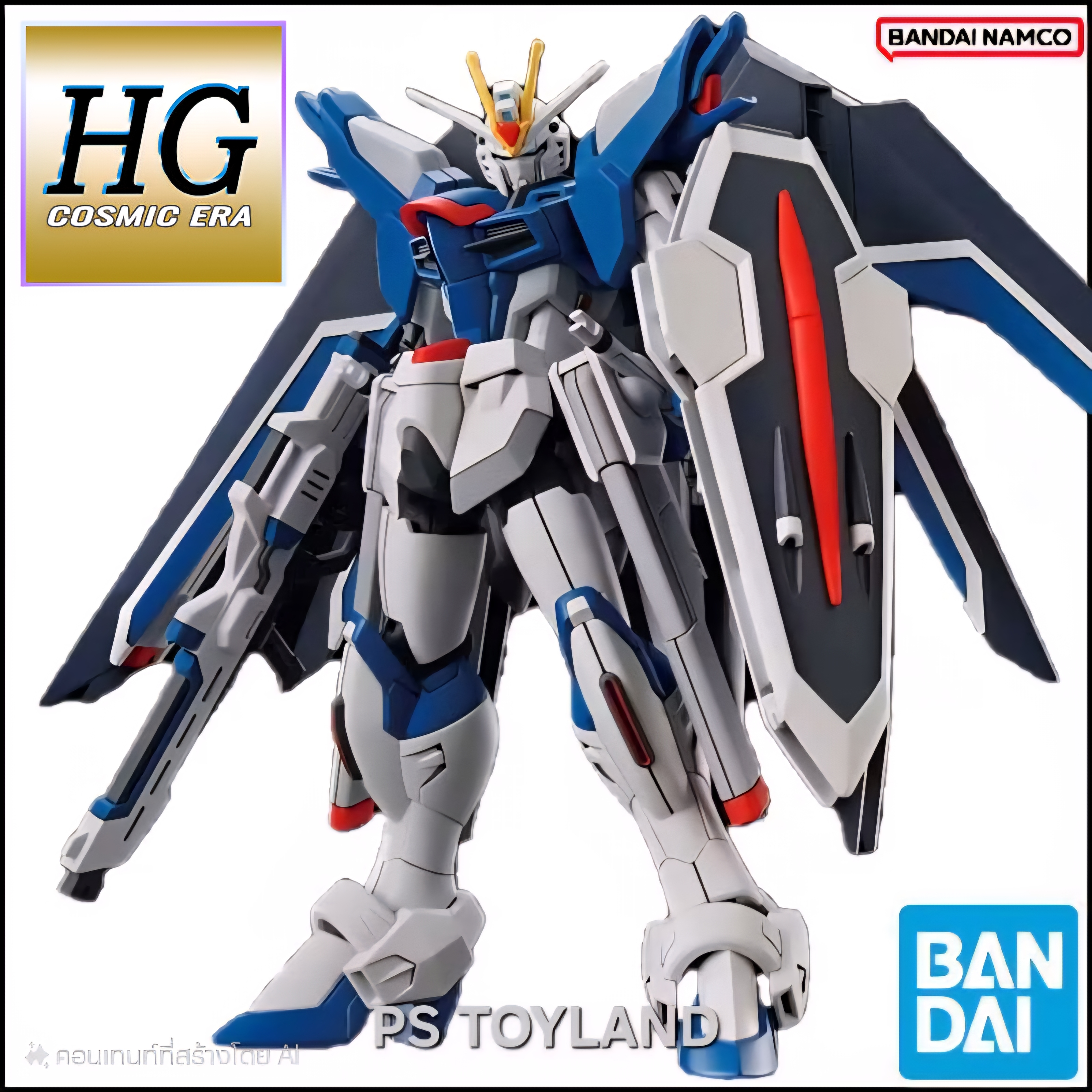 BANDAI HG RISING FREEDOM GUNDAM โมเดล กันดั้ม กันพลา PS TOYLAND HGCE