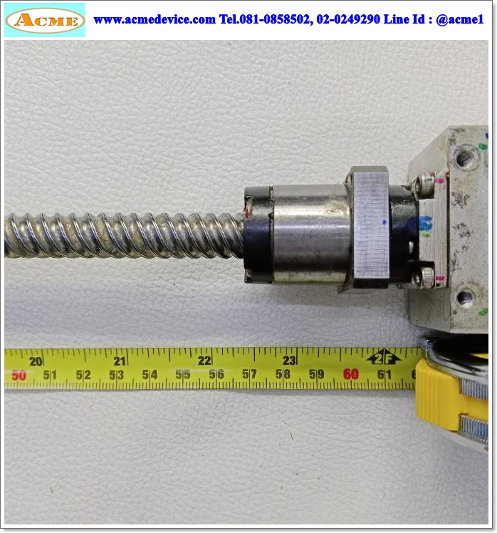 Ball Screw ??? รุ่น ???, ขนาดเพลา 12 x 660 mm., Stroke 570 mm., Pit 16 mm.