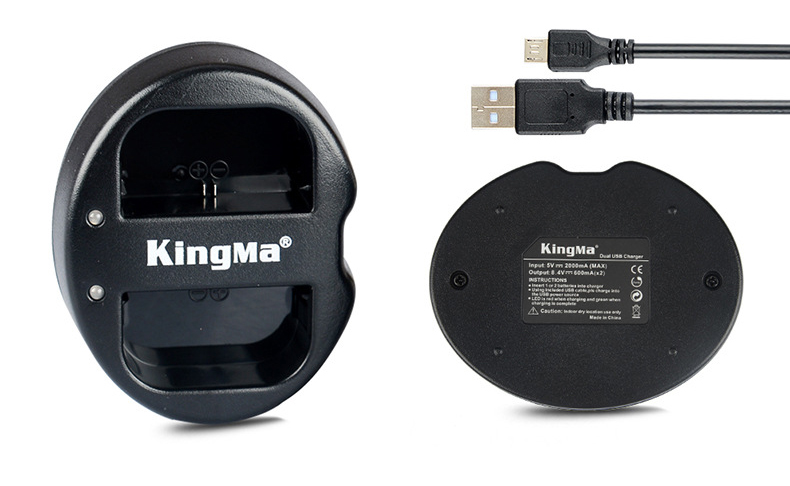 แท่นชาร์จแบต2ก้อน ยี่ห้อkingma สำหรับแบตเตอรี่ Canon LP-E6