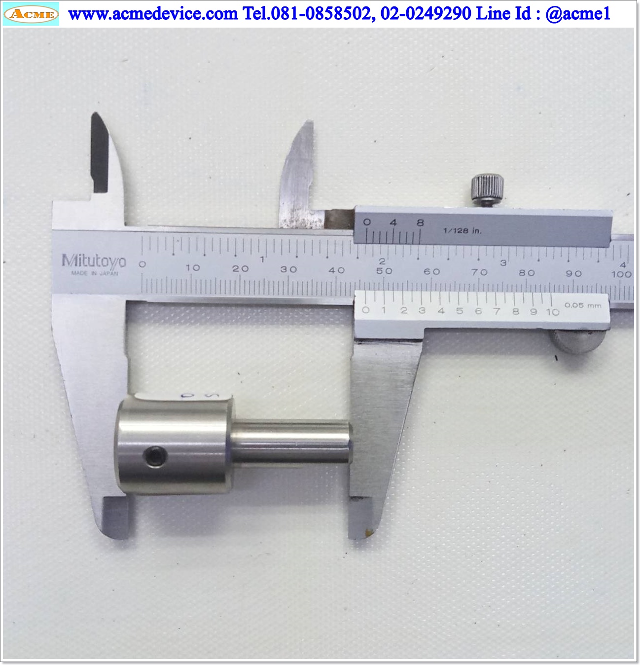 Shaft Connection ขนาด ID 10/10mm, OD 20mm, L 46mm, Stainless