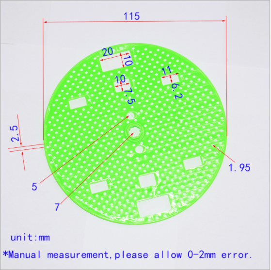 แผ่นพลาสติกกลมอเนกประสงค์