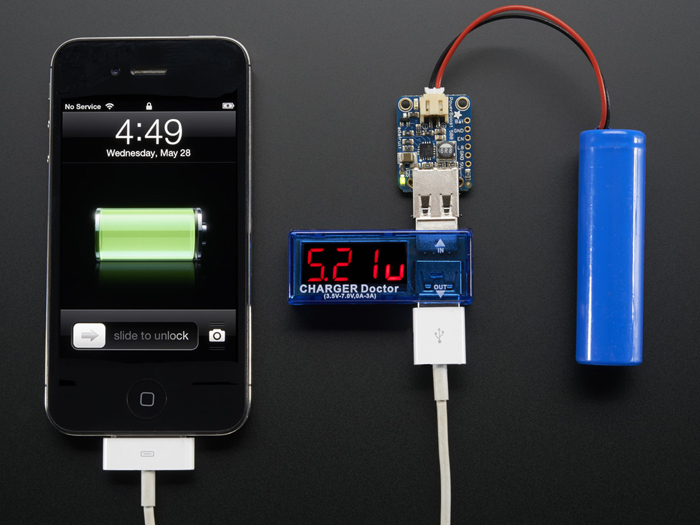 ตัววัดกระแสและแรงดันไฟฟ้าพอต USB แบบดิจิตอล (CHARGER Doctor for USB Port 3.5V - 7.0V, 0A - 3A)