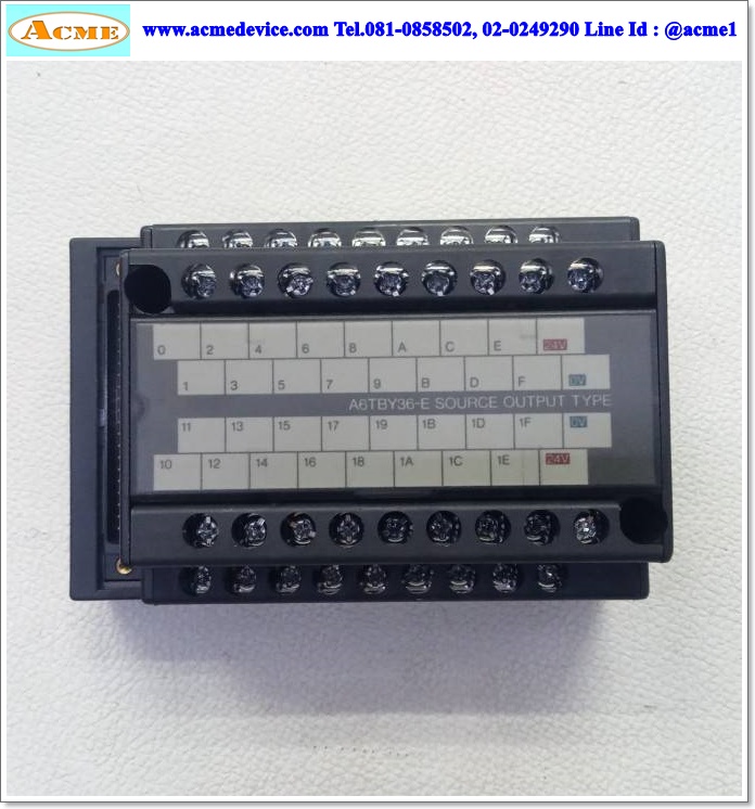 Terminal Block Mitsubishi รุ่น A6TBY36-E, AC10TB-E, A6TB-E, 1M, Source, Output module