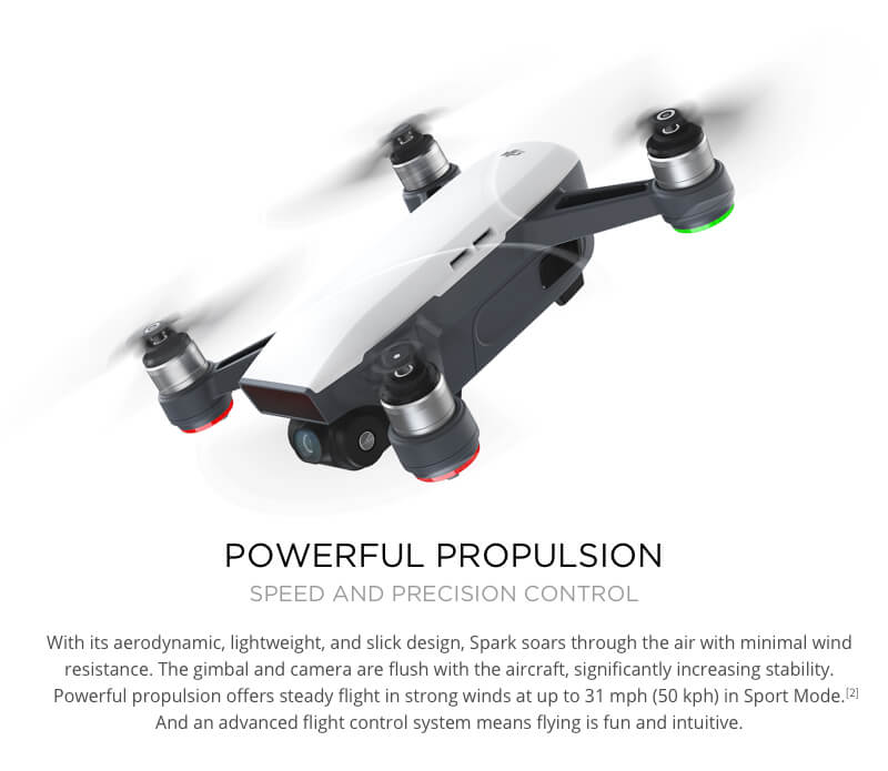 Dji SPARK Drone สีขาว (สินค้ารับประกัน 1ปีโดย SYNNEX)