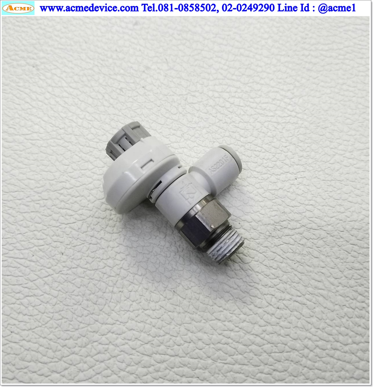 Speed Control with Indicator SMC รุ่น AS2201F, AS2201FS, 1/8, สายลม 6 มม.