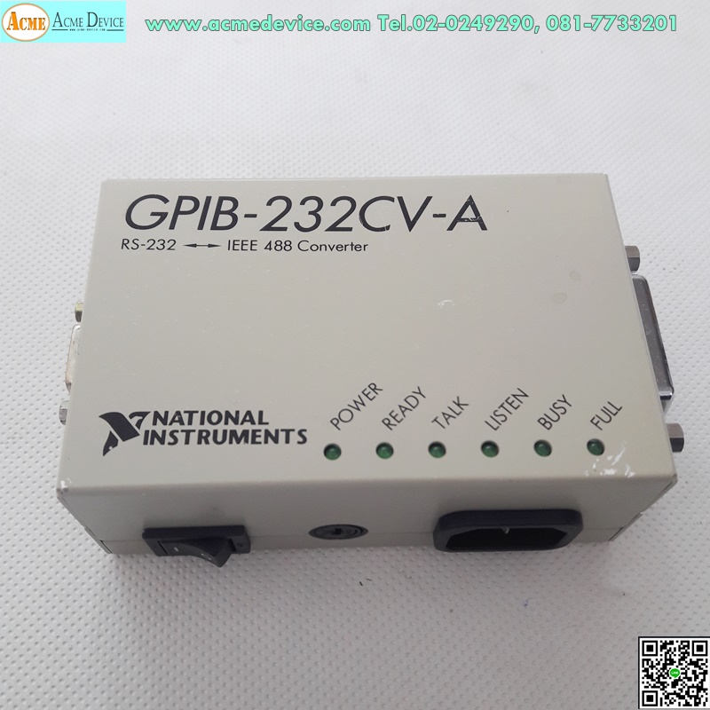 National Instruments รุ่น GPIB-232CV-A, RS232-IEEE 488 Converter