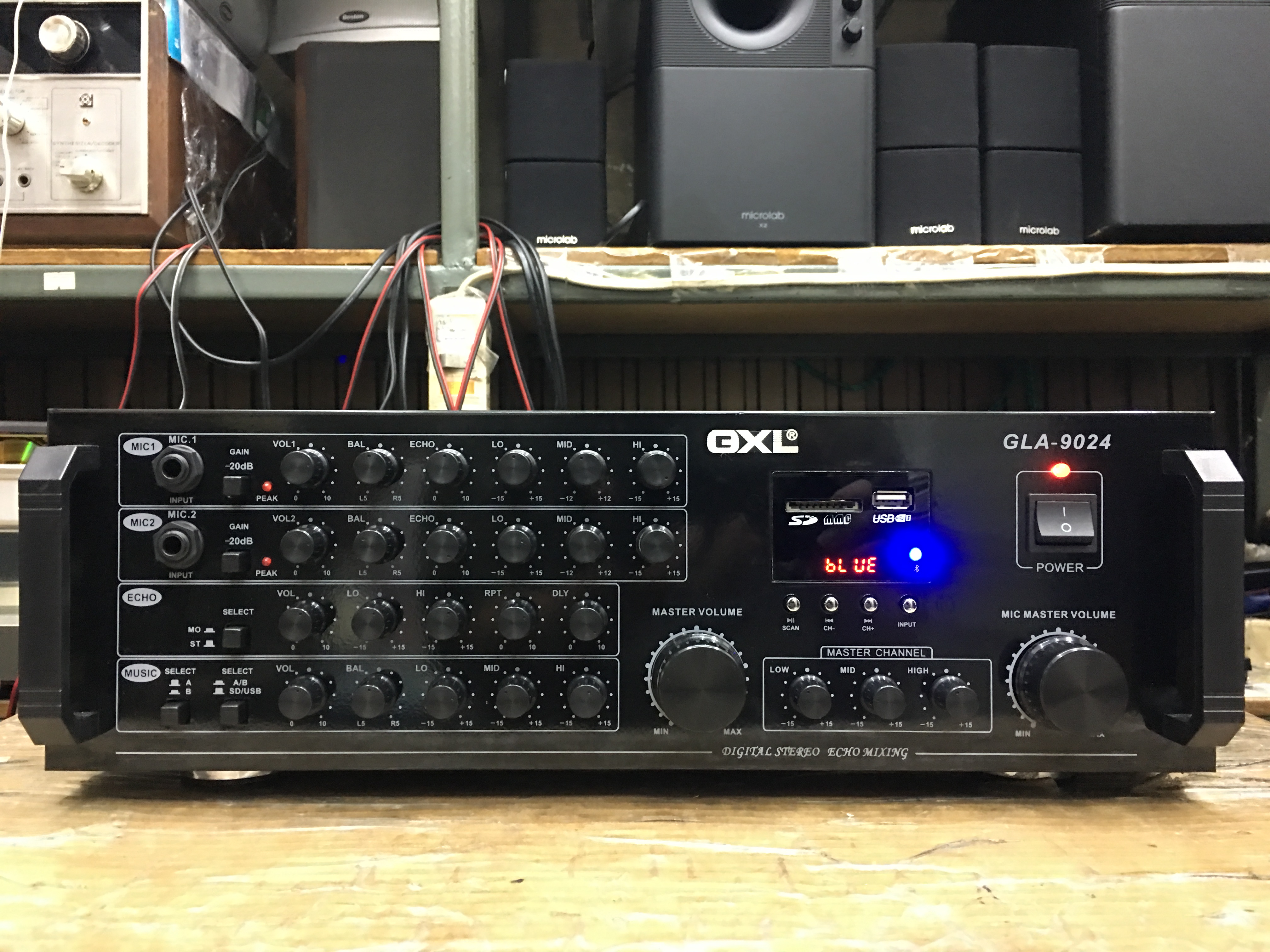 แอมป์ขยายคาราโอเกะ GXL รุ่น GLA-9024 (มี Bluetooth)