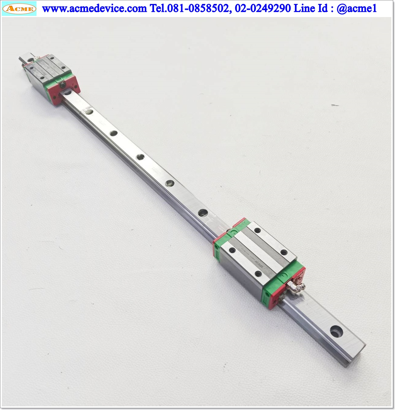 Linear Block and Rail Hiwin รุ่น HGH25, รางสไลด์ขนาด 23 x 650 mm. (2 Block)