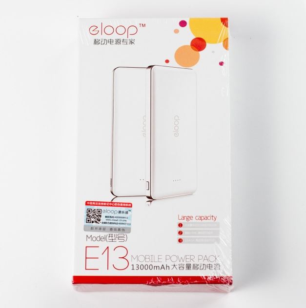 แบตสำรอง Powerbank eloop E13 13,000 mAh สีขาว แท้100% ราคาถูก