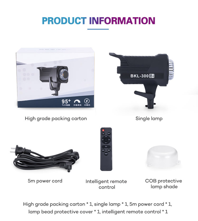 [พร้อมส่ง] ไฟสตูดิโอสำหรับถ่ายภาพและวีดีโอ ZSYB BKL 300D/400D LED Photography Light