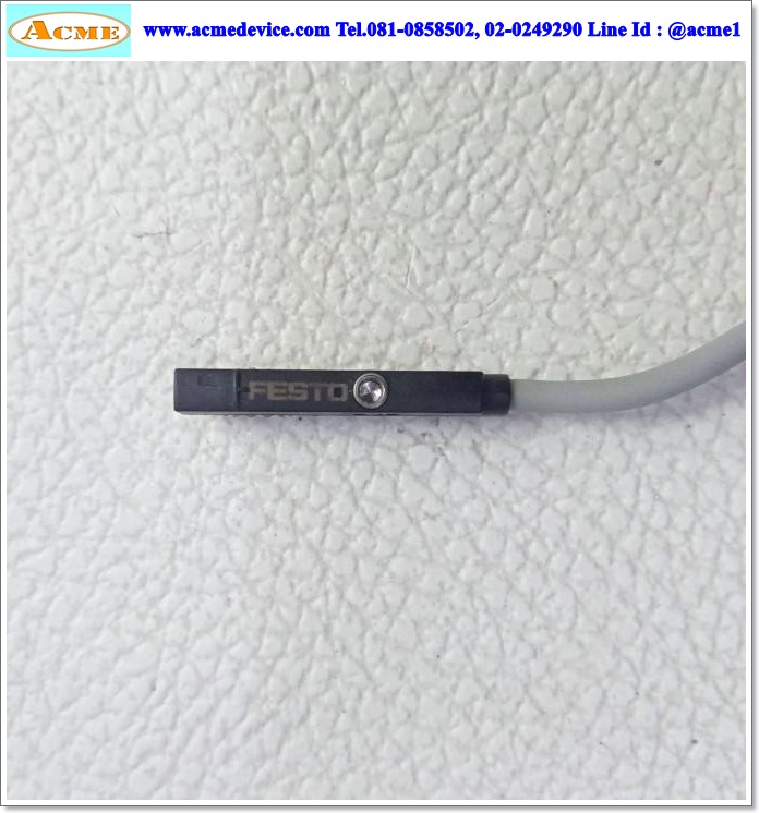 Reed Switch FESTO รุ่น SMT-10M-NS-24V-E-2.5-L-0E, NPN, 3 สาย