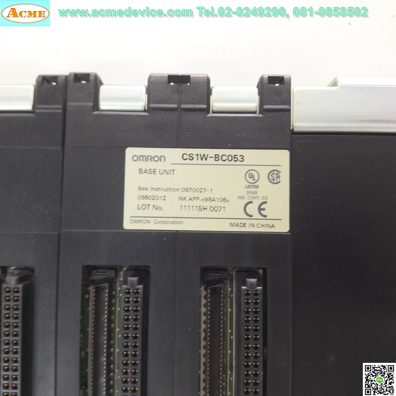 Base Unit PLC Omron รุ่น CS1W-BC053, 5 Slot Rack