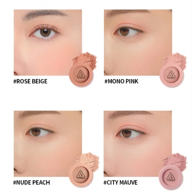 บลัชออน3CE Mood Recipe Face Blush on สีCity Mauve