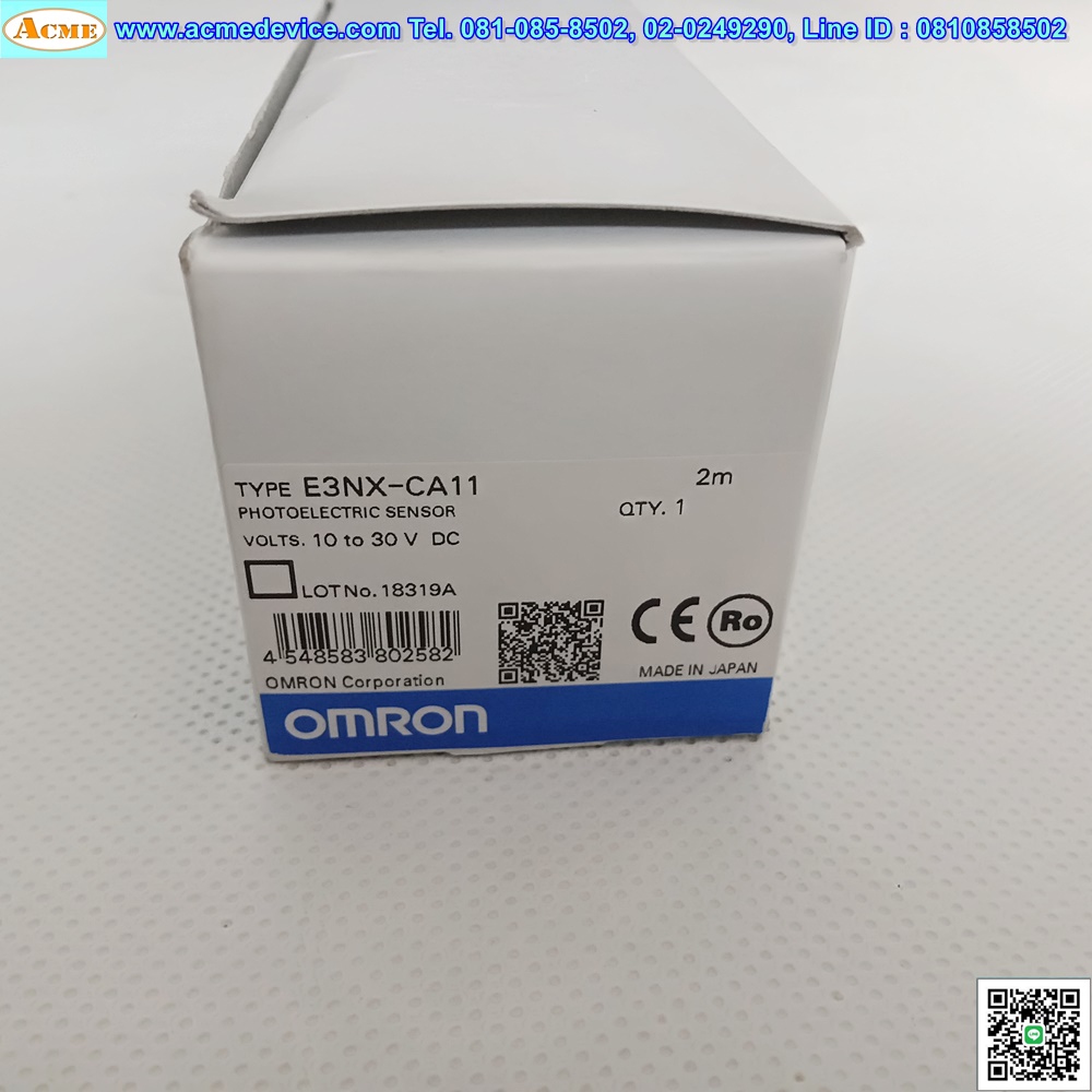 Fiber Amp Omron รุ่น E3NX-CA11 (NPN, NO/NC)
