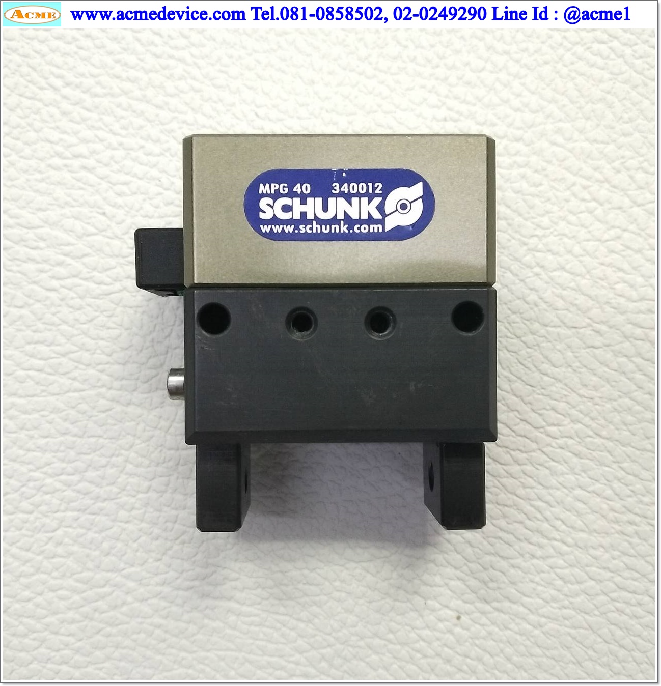 Gripper Schunk รุ่น MPG 40, 340012, Stroke 6 mm, ขนาด 40 x 26 x 39 mm