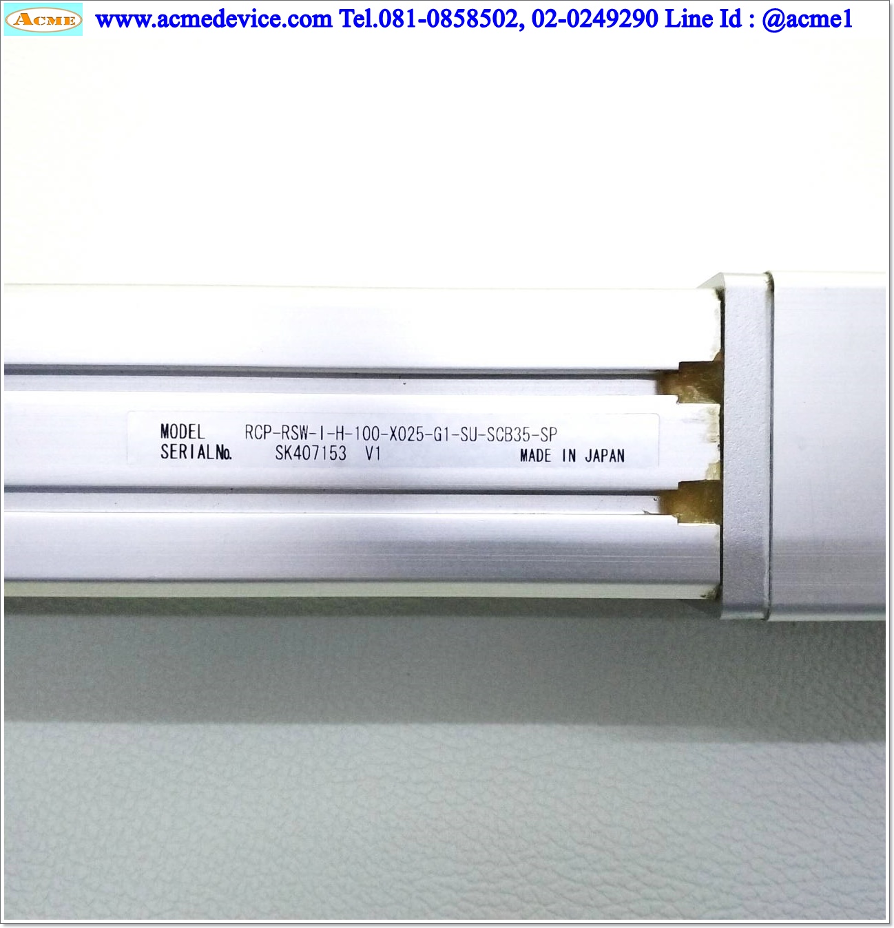 ACtuator IAI Drive รุ่น RCP-C-RSW-I & RCP-RSW-I-H-100-X025-G1-SU-SCB35-SP, Stroke 100 mm.