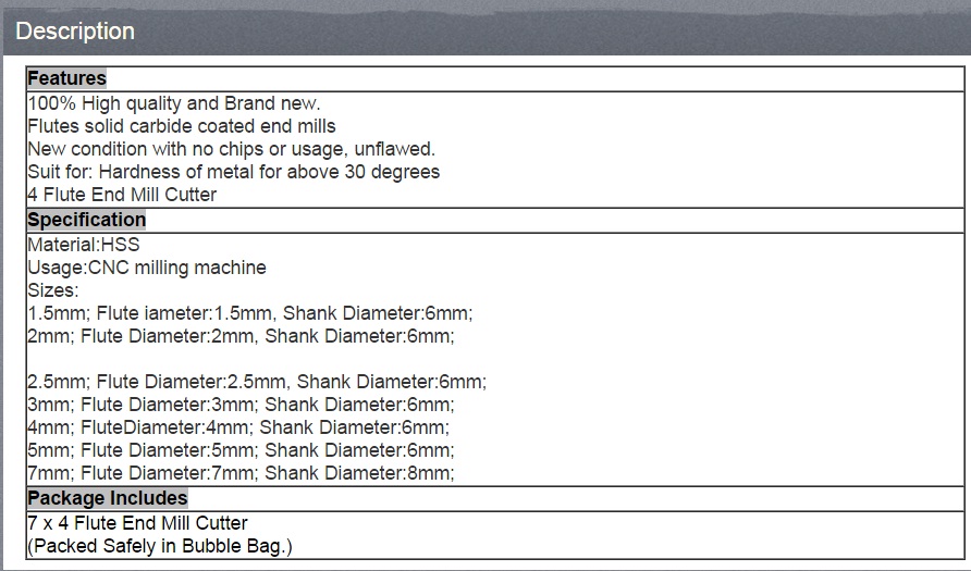 7pc-HSS-4-Flutes-End-Mill-Milling-CNC-Cutter-Drill-Bit-1-5-2-2-5-3-4-5-7mm-Set 7pc-HSS-4-Flutes-End-Mill-Milling-CNC-Cutter-Drill-Bit-1-5-2-2-5-3-4-5-7mm-Set 7pc-HSS-4-Flutes-End-Mill-Milling-CNC-Cutter-Drill-Bit-1-5-2-2-5-3-4-5-7