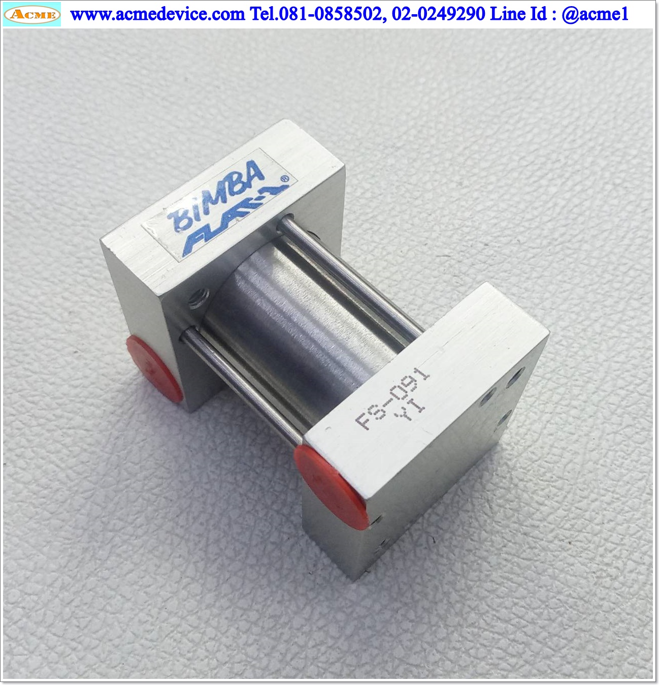 Flat Cylinder Bimba รุ่น FS-091YI, Bore 1-1/16", Stroke 1"