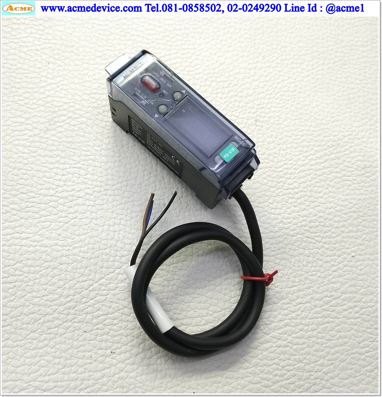 Fiber Amp Keyence รุ่น FS-V1P, PNP (มีฝาปิด)