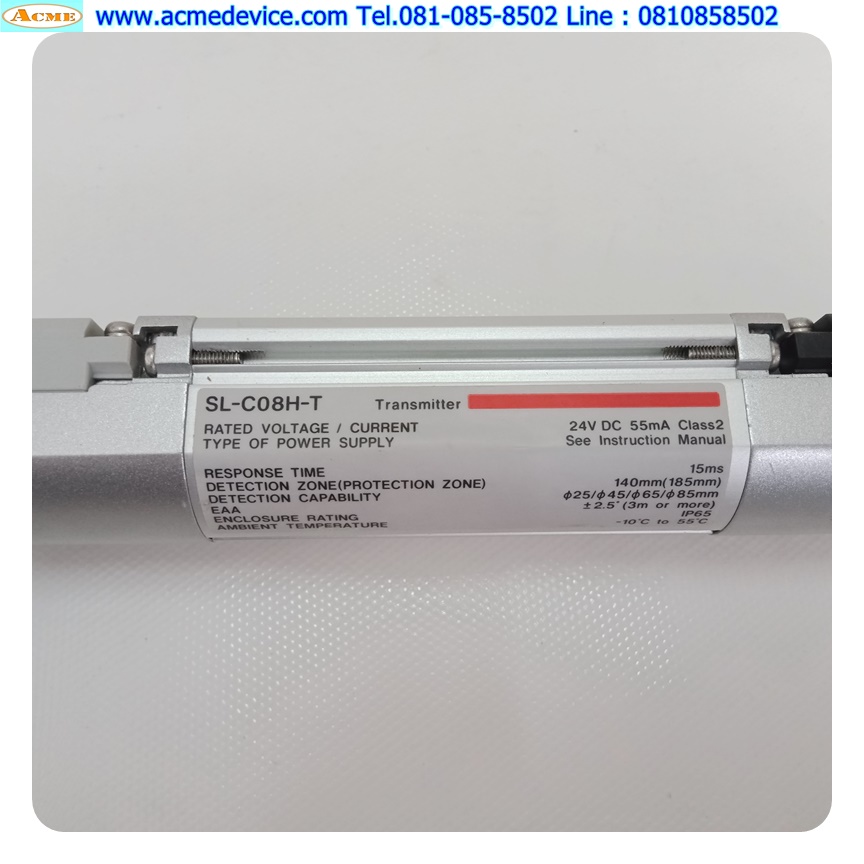 Area Sensor Keyence รุ่น SL-C08H-T + SL-C08H-R, ยาว 140 mm, ระยะ 0.3 to 9 M